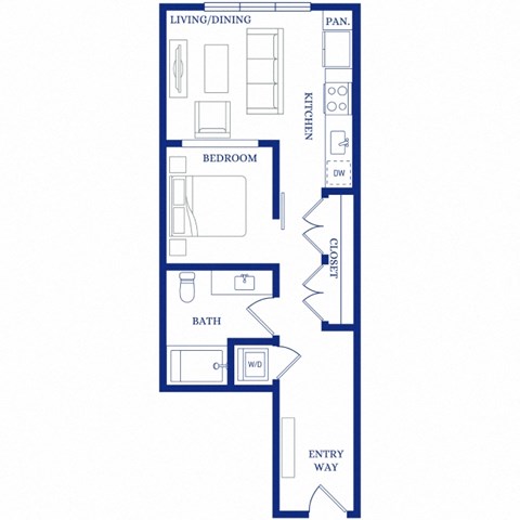 blueprint of a floor plan for an apartment
